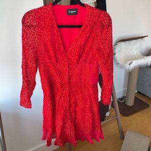 Looked red print dress (s)